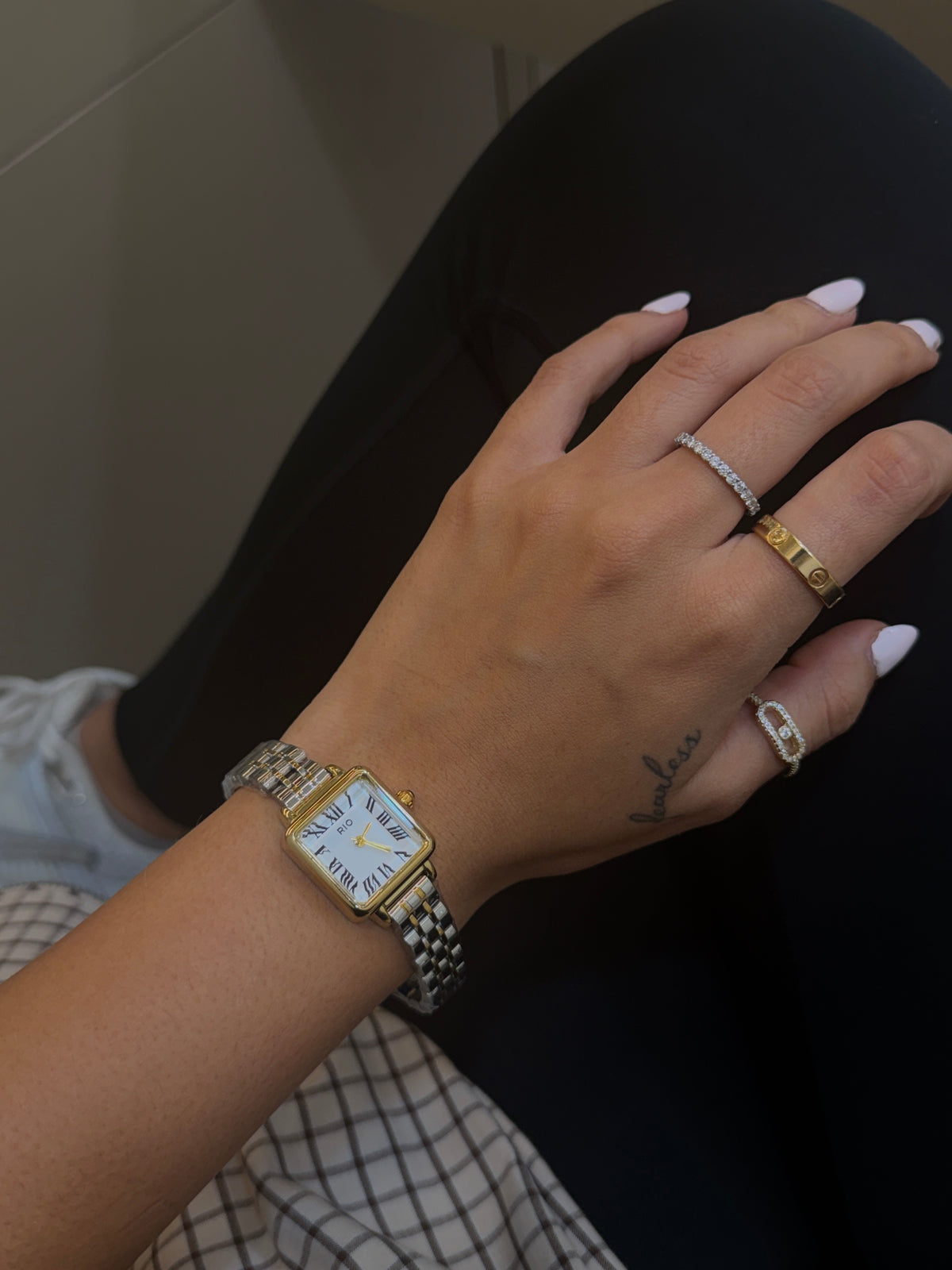 Reloj Tipo Cartier- Bitono
