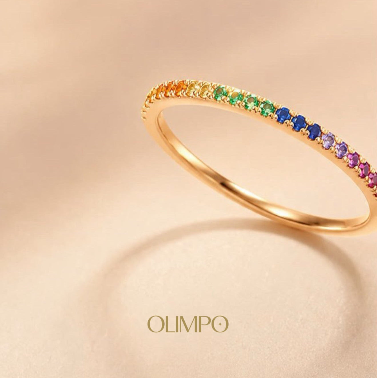 Anillo Circonias Colores