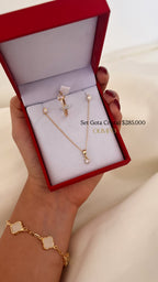 Set Cadena + Dije + Anillo + Aretes