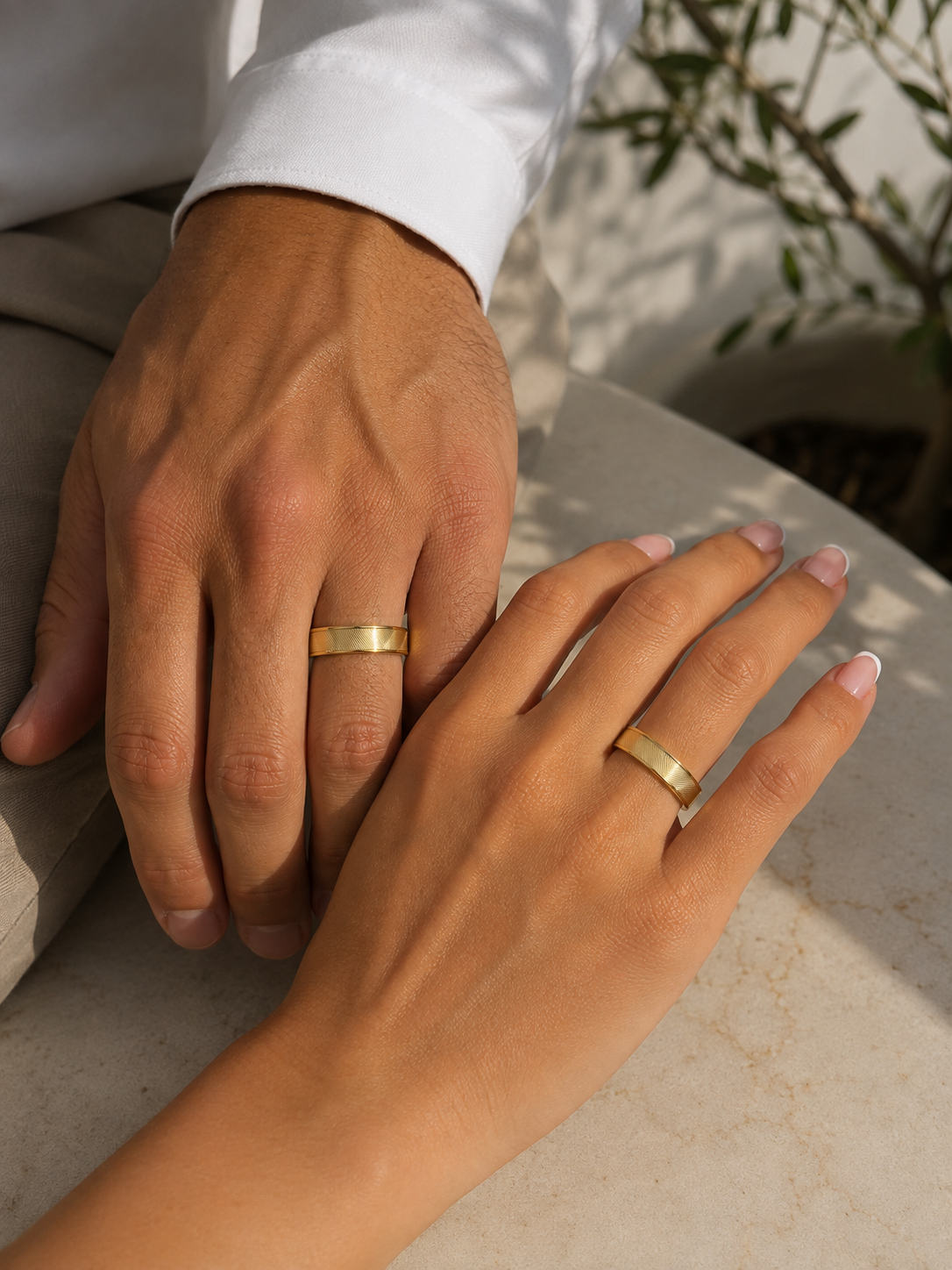 Par Argollas Matrimoniales- Troquelada Bisel