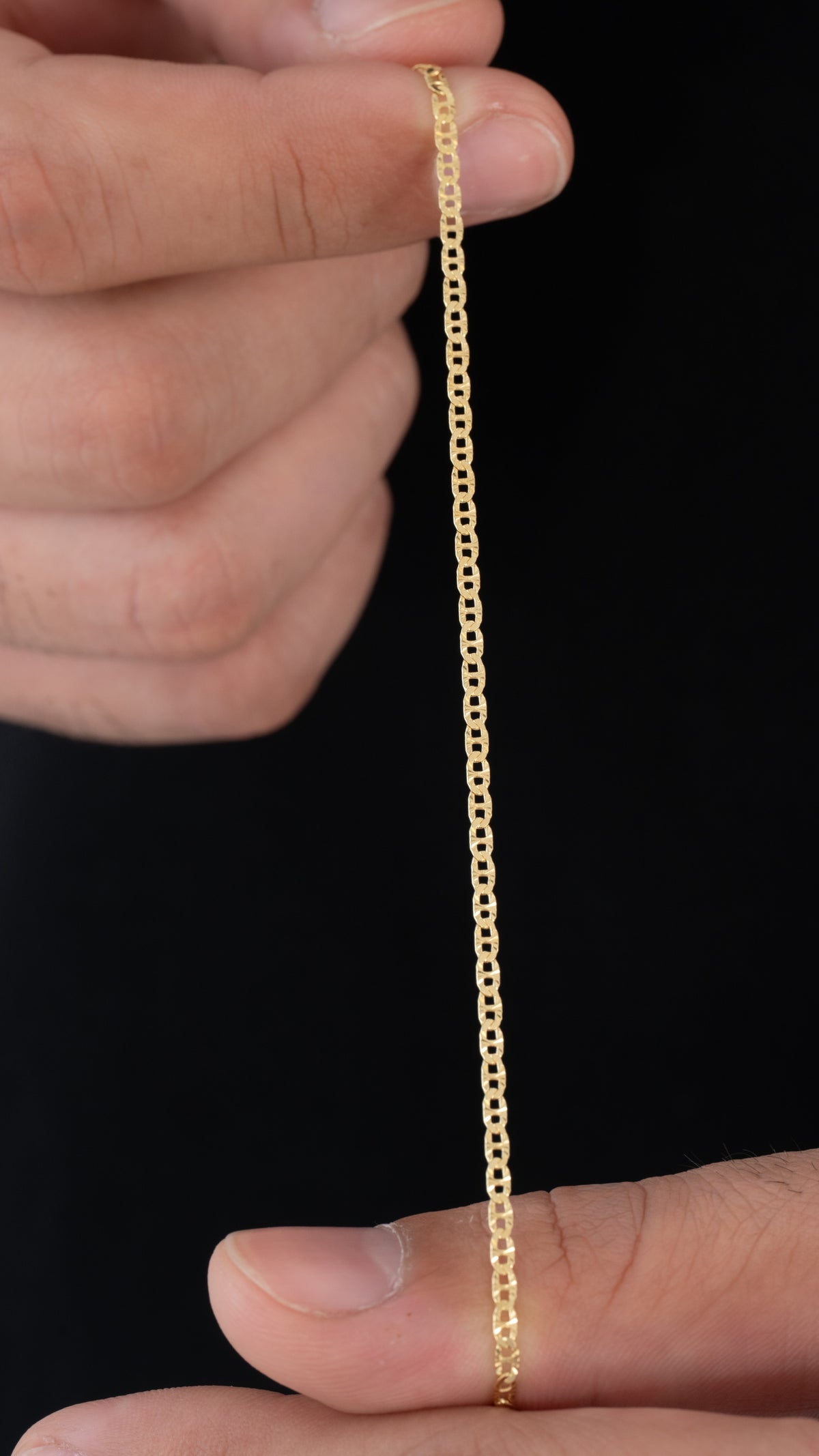 Tobillera Escalerita con Destellos IT 1.7mm 24.5Cms