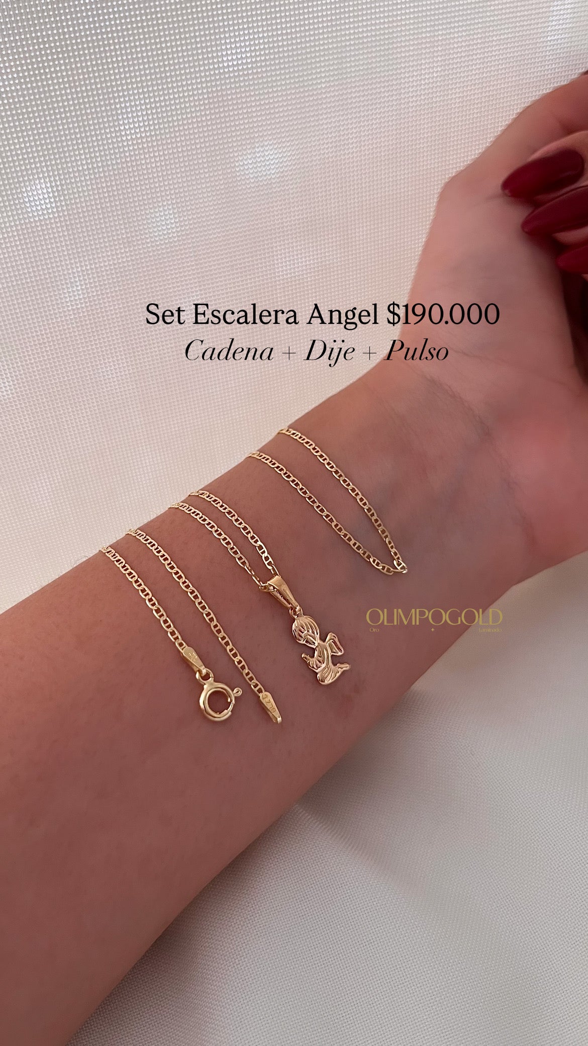 Set Cadena + Dije + Pulso