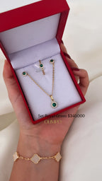 Set Cadena + Dije + Anillo + Aretes