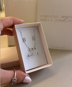 Set Messika Minimalista- Collar-Topos-Anillo