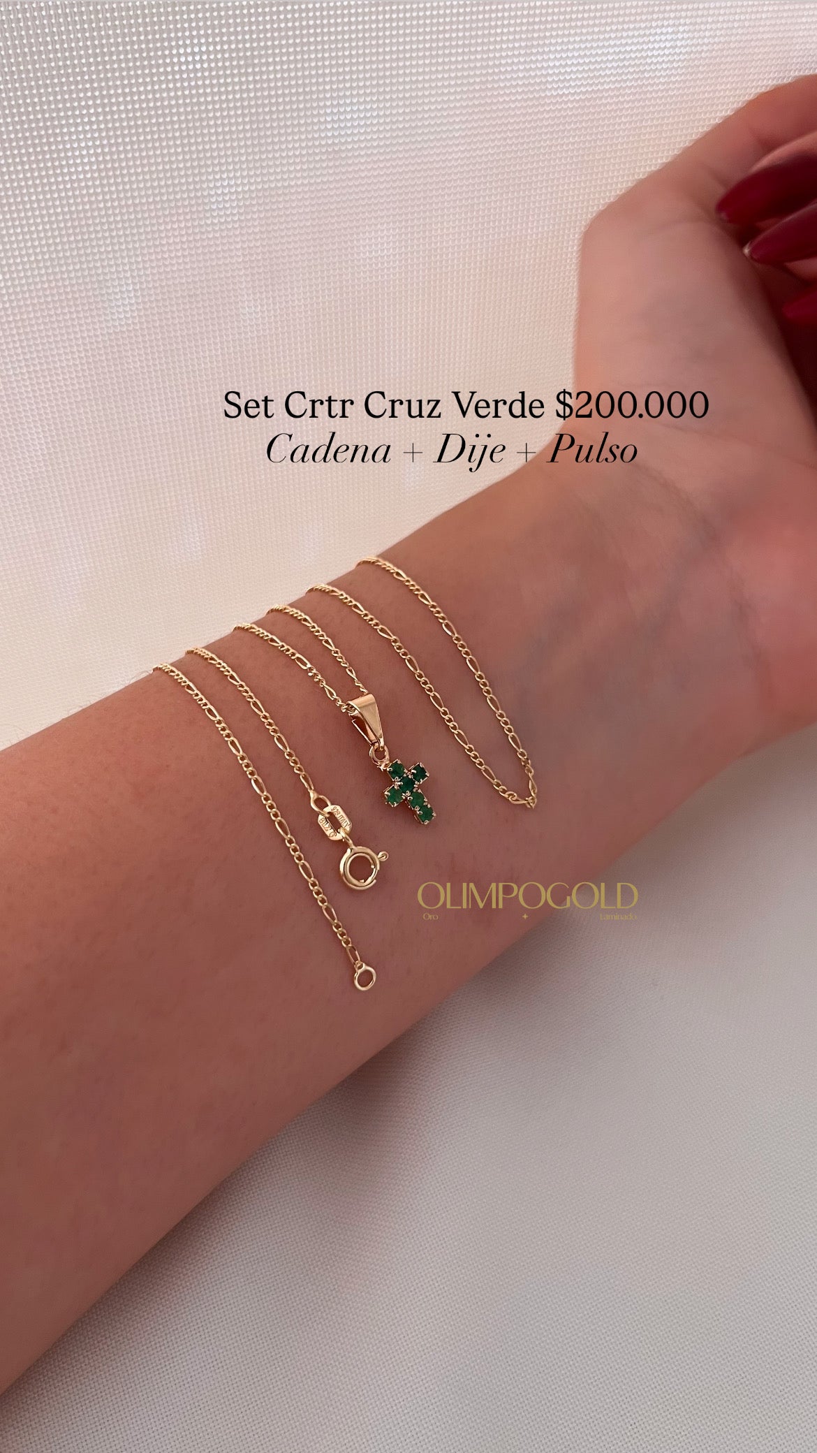 Set Cadena + Dije + Pulso