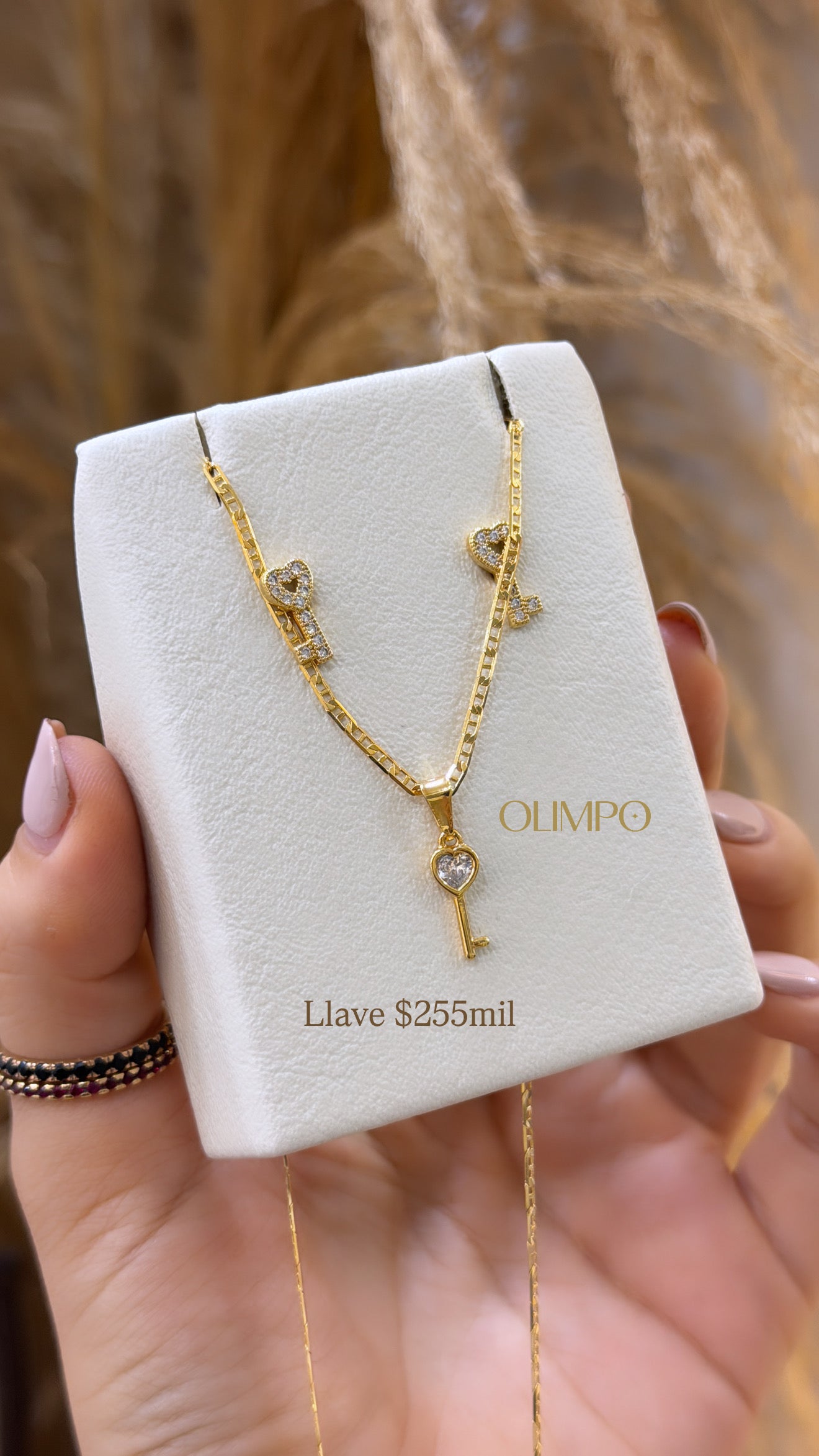Conjunto • Cadena + Dije + Topos