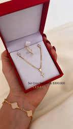 Set Cadena + Dije + Anillo + Aretes