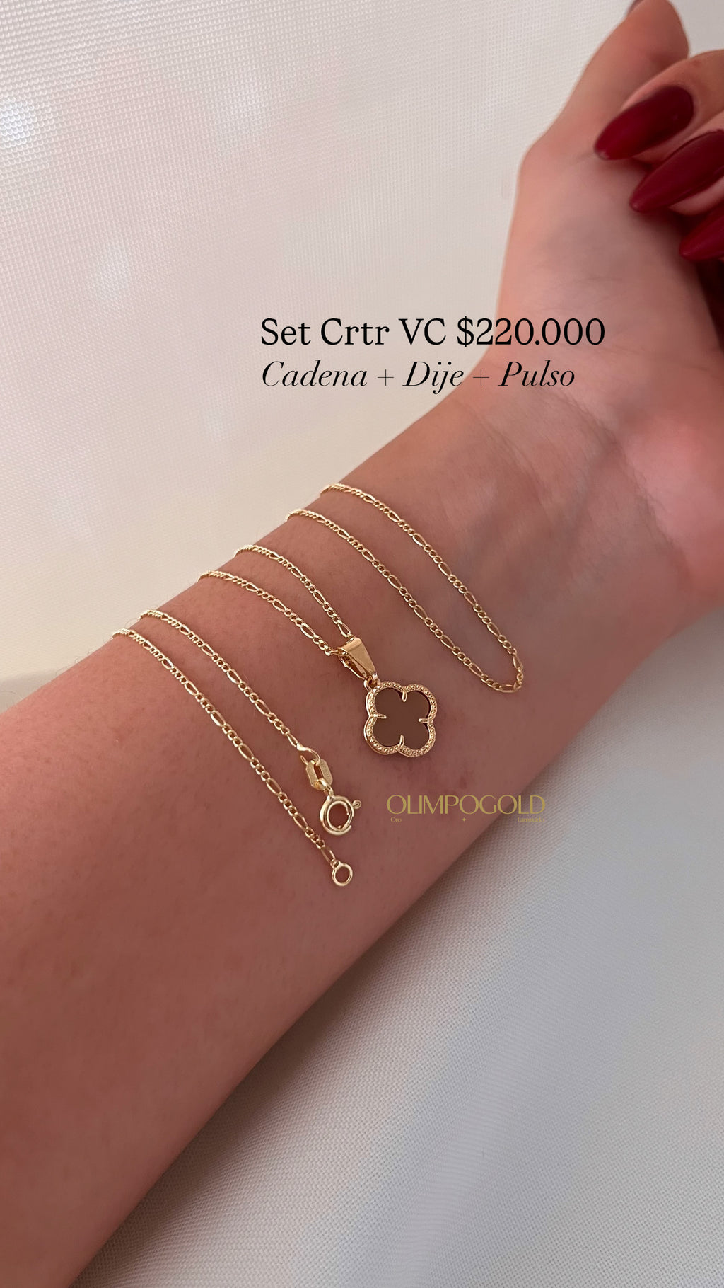Set Cadena + Dije + Pulso