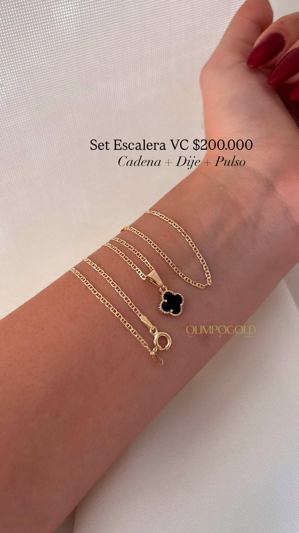 Set Cadena + Dije + Pulso
