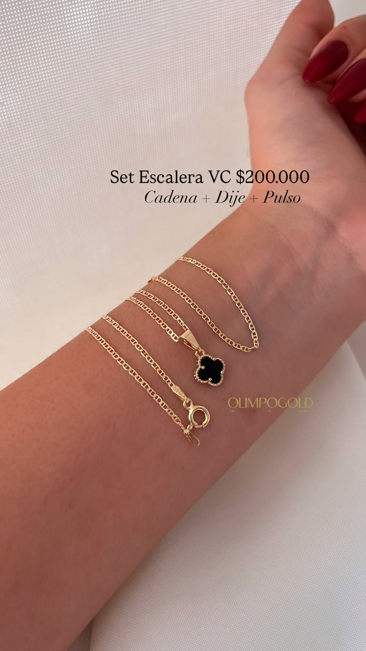 Set Cadena + Dije + Pulso