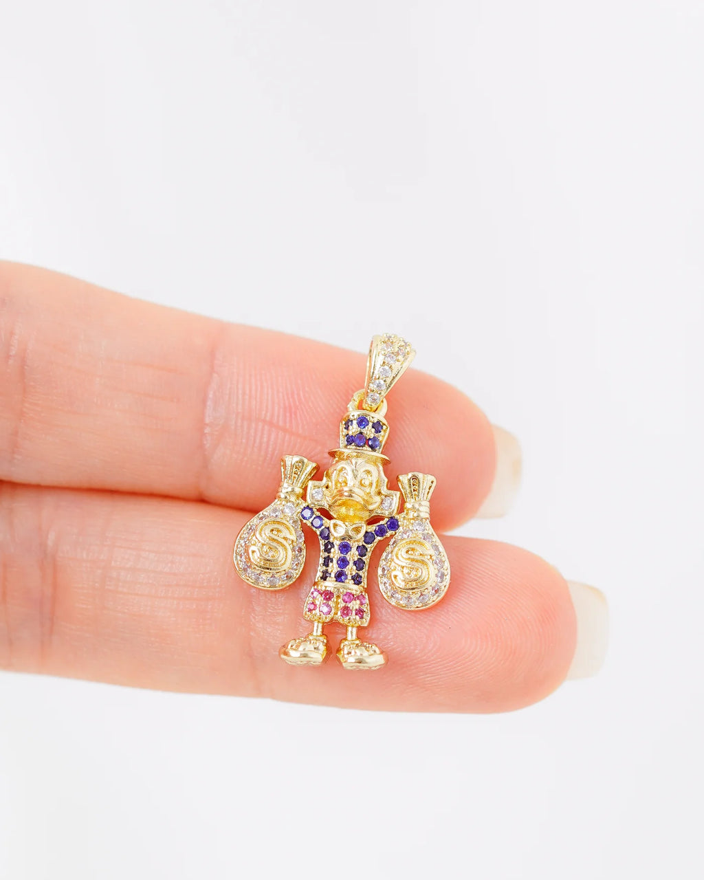 D Lucky Fortuna Tío Bolsas Dinero 1.9cm