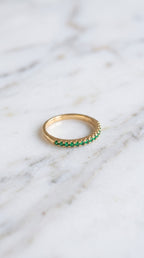 Anillo Sinfín Tipo Esmeralda