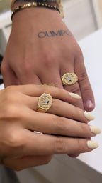 Anillo Rolex -Tipo Oro Ajustable