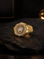 Anillo Rolex -Tipo Oro Ajustable