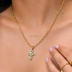 Set Gucci + Cruz Esmerald Tipo Oro