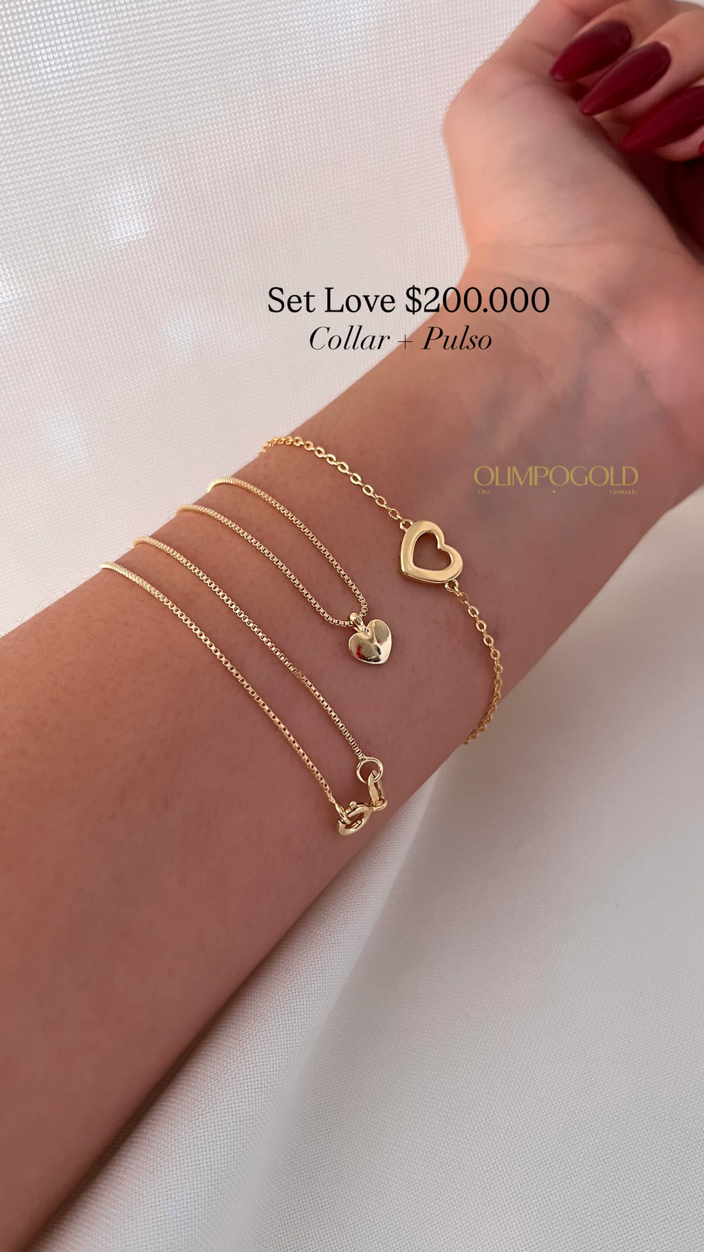 Set Cadena + Dije + Pulso