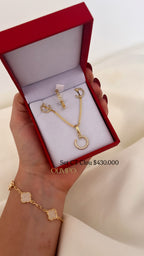 Set Cadena + Dije + Anillo + Aretes