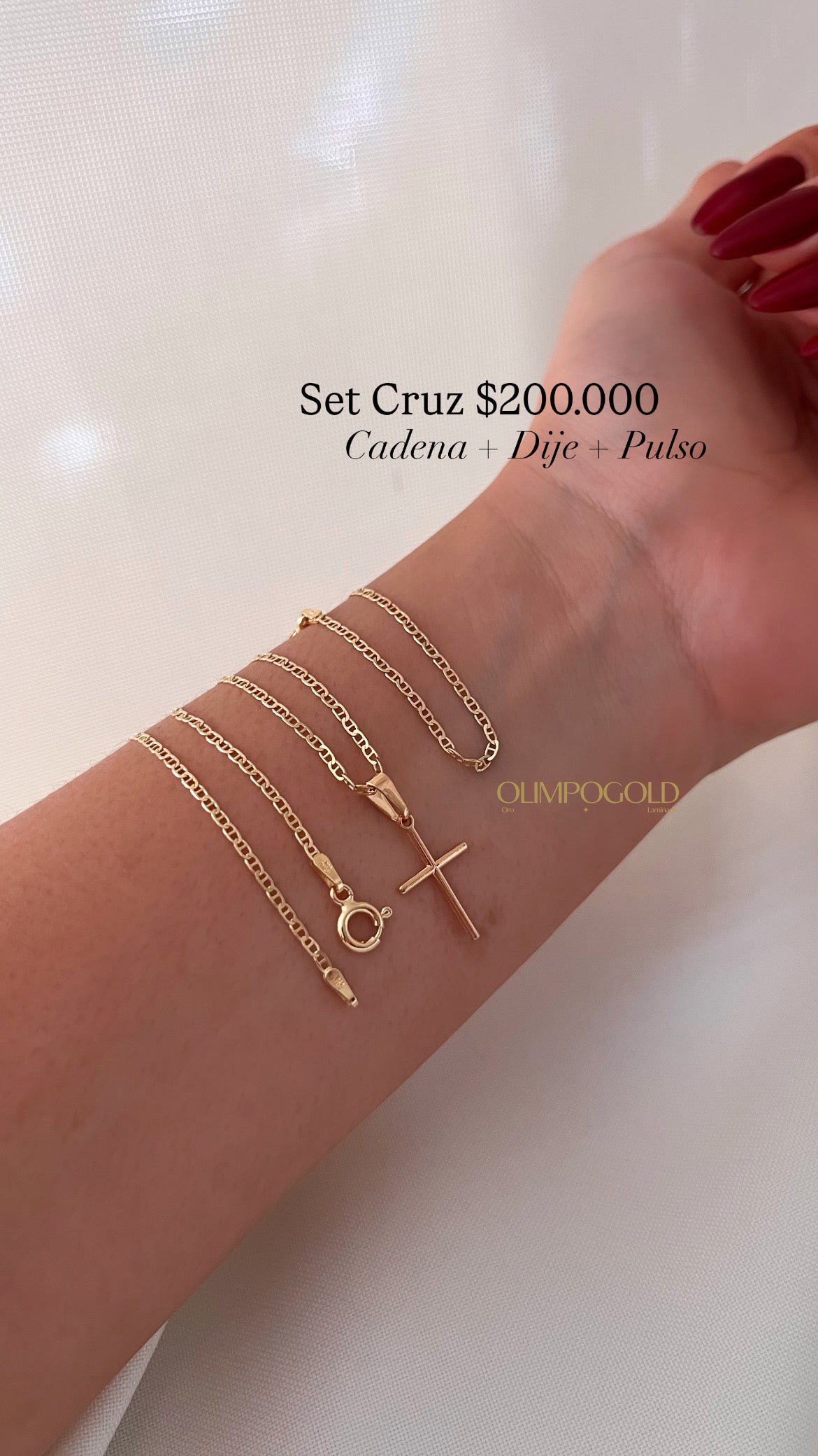 Set Cadena + Dije + Pulso