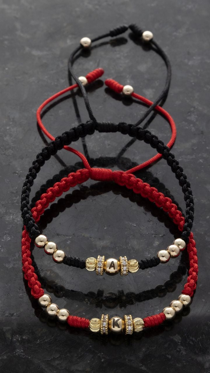 Par Manillas Letra Personalizada + Rondel (incluye marcada)