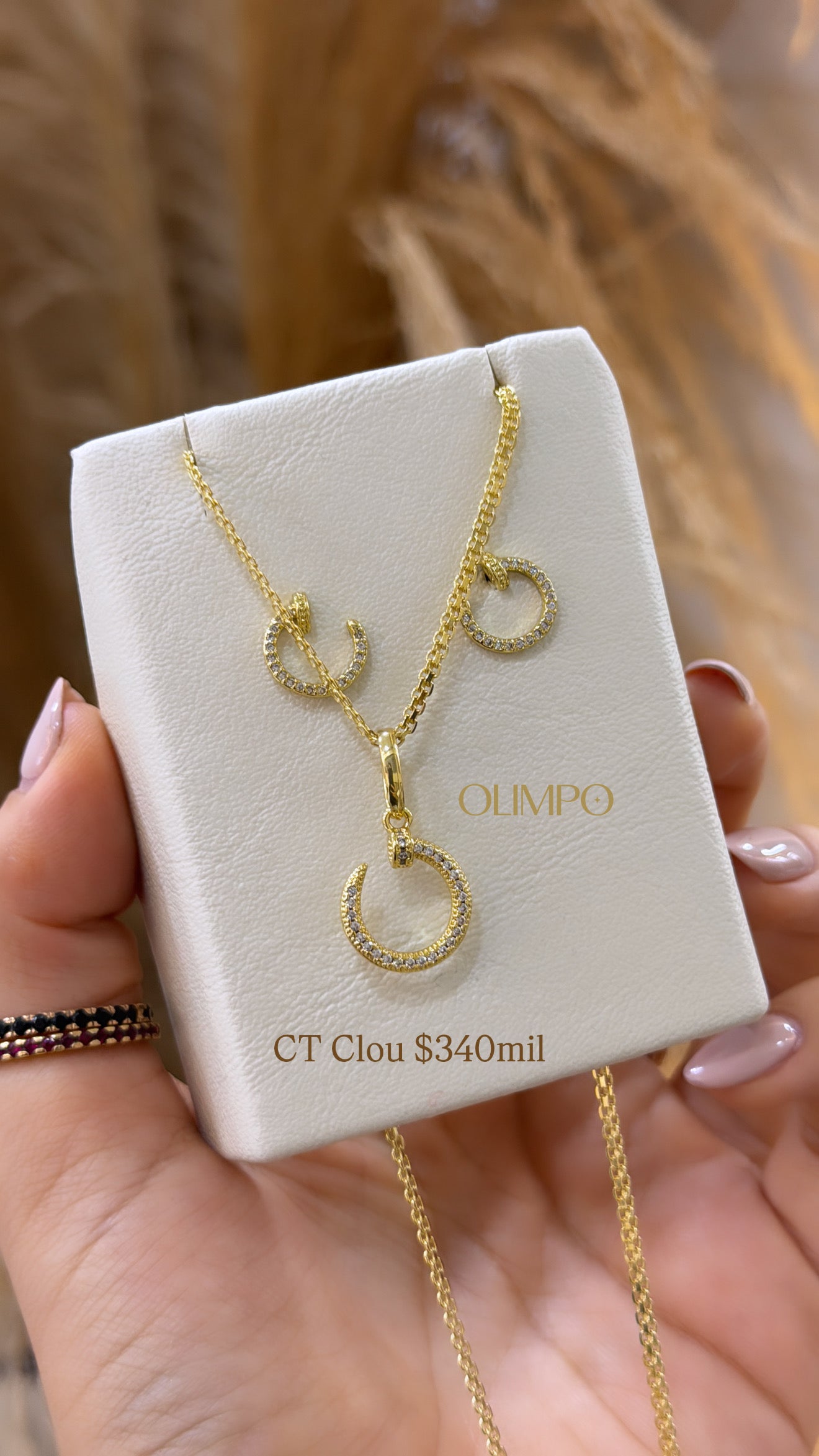 Conjunto • Cadena + Dije + Topos