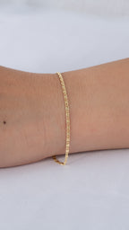Pulsera Caracol Plana 1.80mm 16.5 Cms