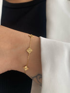 Pulsera Mini Clover 0.7mm 15 Cm + Extensor