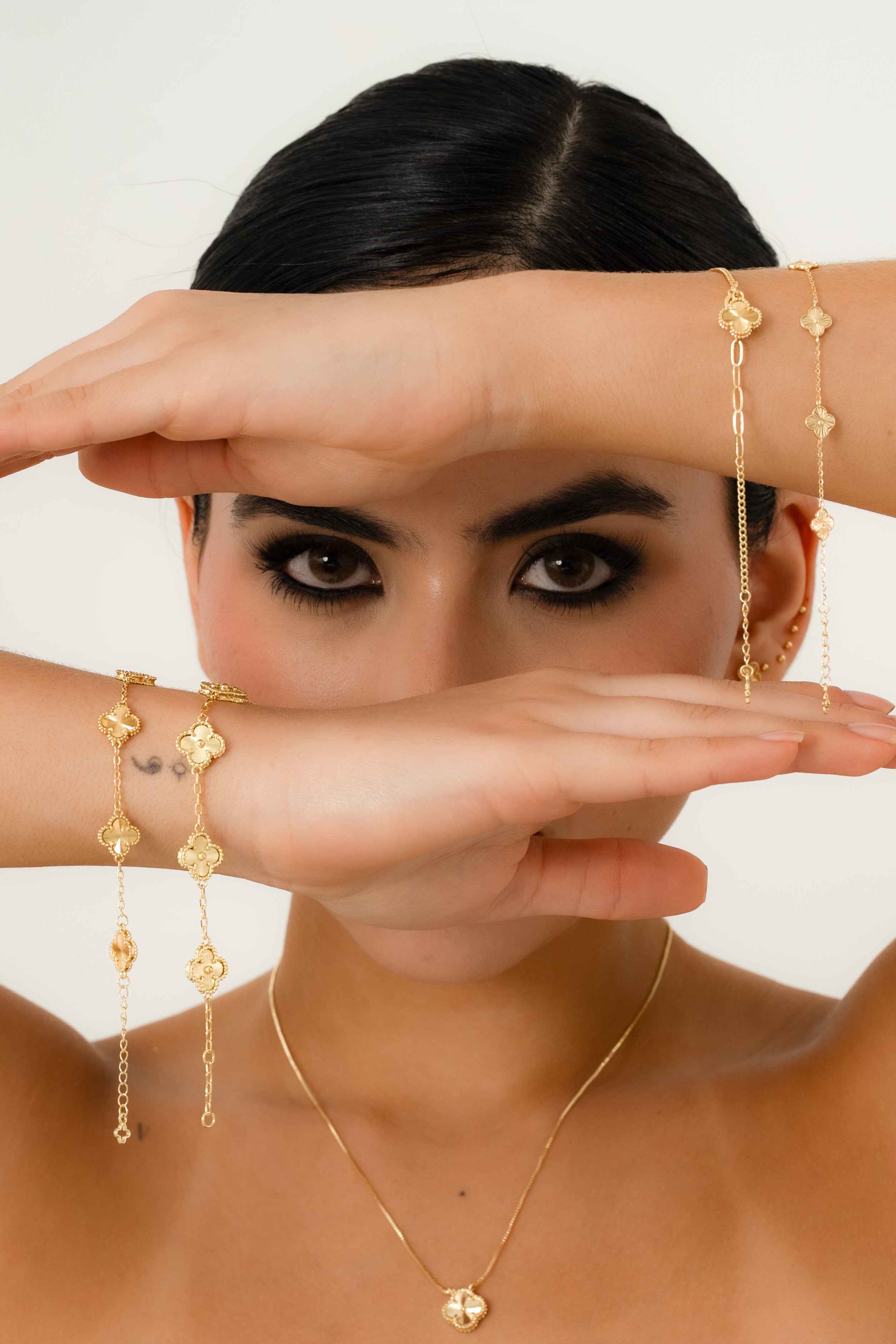 Pulsera Clover 1 cm 15 Cms + Extensión