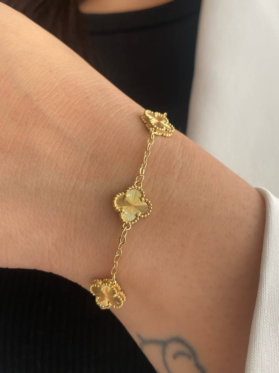 Pulsera Clover 1cm 15cm + Extensor