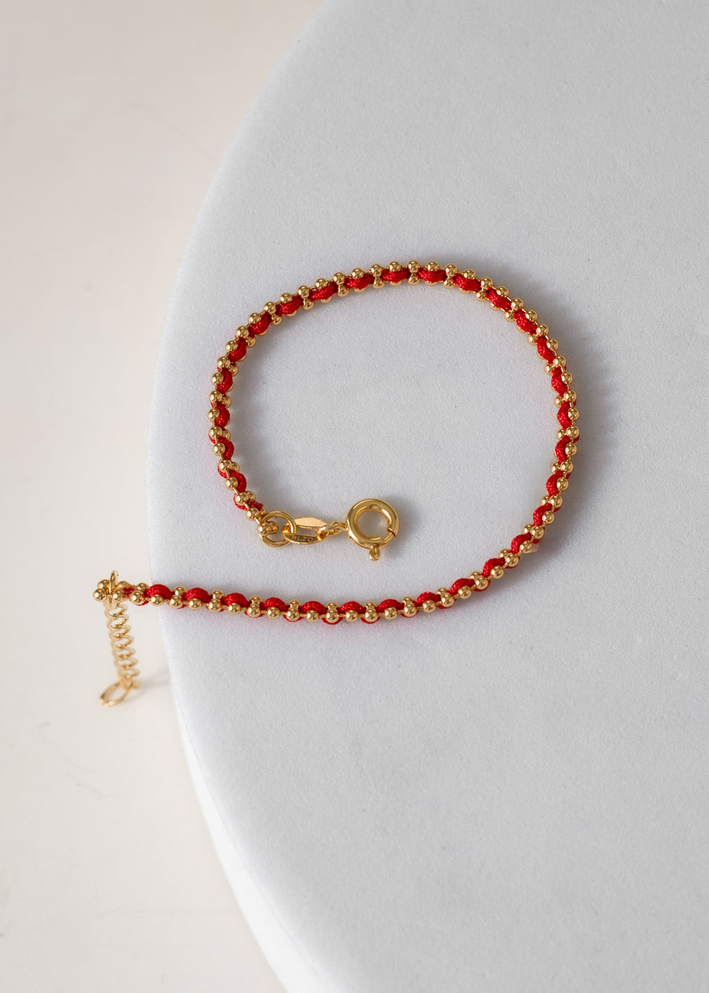 Pulsera Hilo Laminado 15 Cms + Extensor