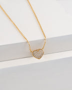 Gargantilla Sparkle Heart 12mm 45 Cms