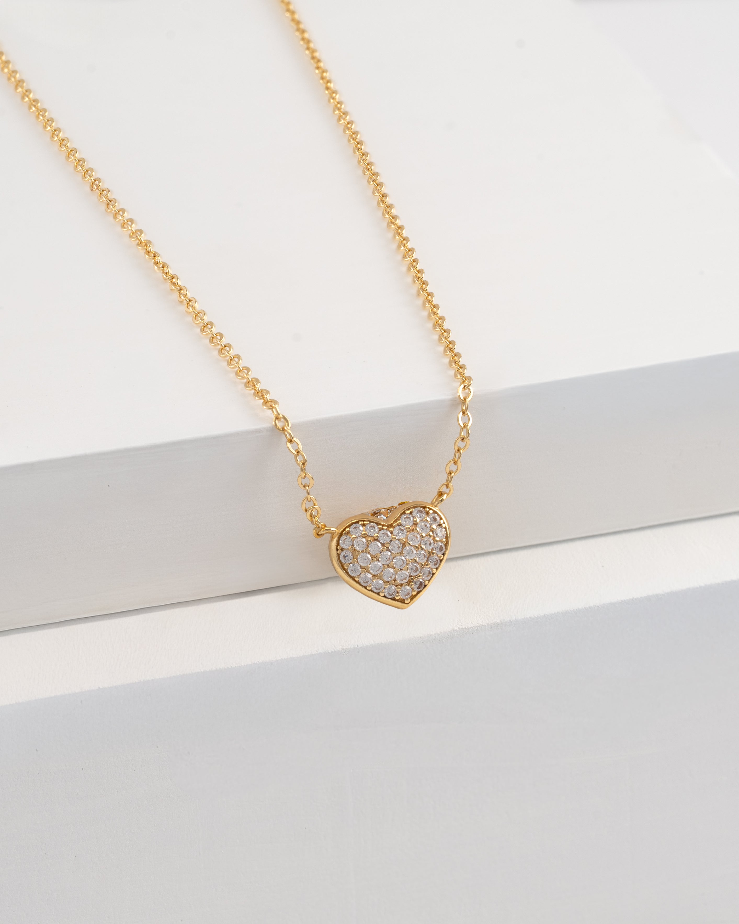Gargantilla Sparkle Heart 12mm 45 Cms