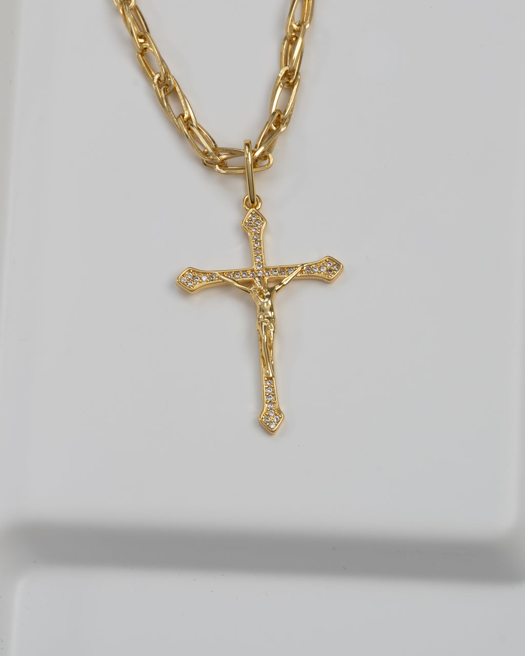 Combo Candado + Cristo con Circonias