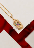 Set Guadalupe Swarovski + Caracol 45 Cms