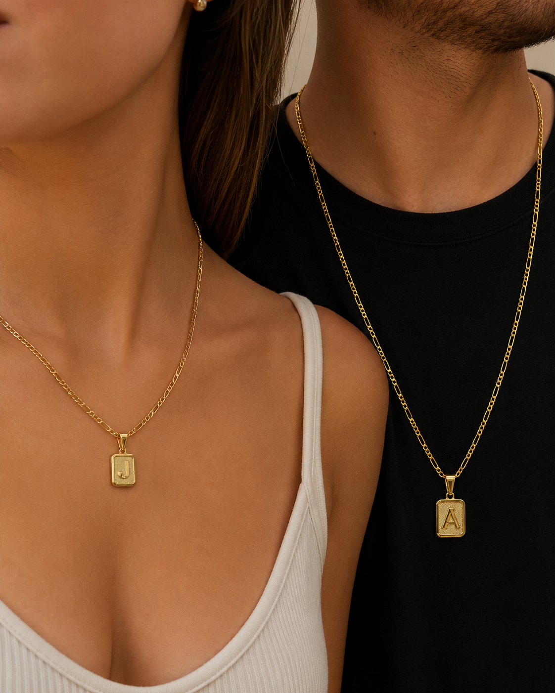 Set en PAREJA ♥️ Cartier + Dije Placa Letra