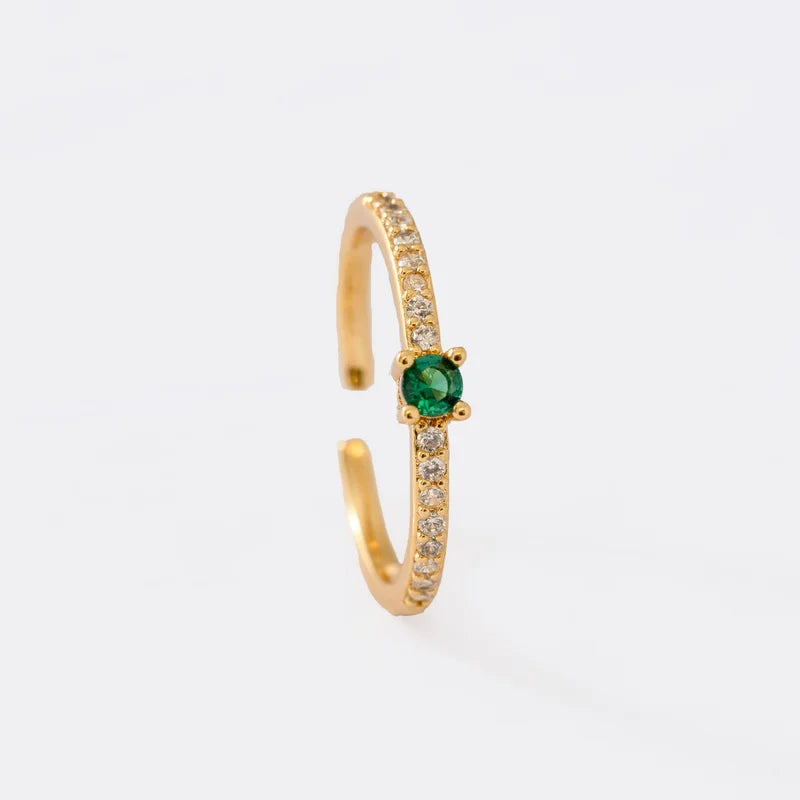 Anillo Gems Verde Ajustable